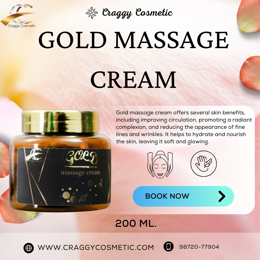 Craggy Gold Massage Cream: Rejuvenate Your Skin with Luxurious Care