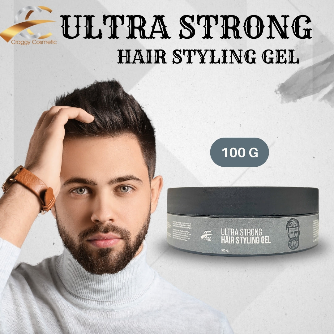 Craggy Ultra Strong Hair Styling Gel – Maximum Hold, Maximum Style