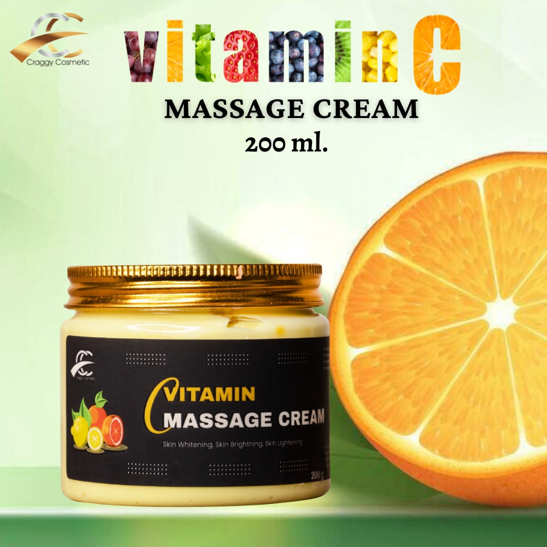 Craggy Vitamin C Massage Cream: Nourish, Brighten & Rejuvenate Your Skin