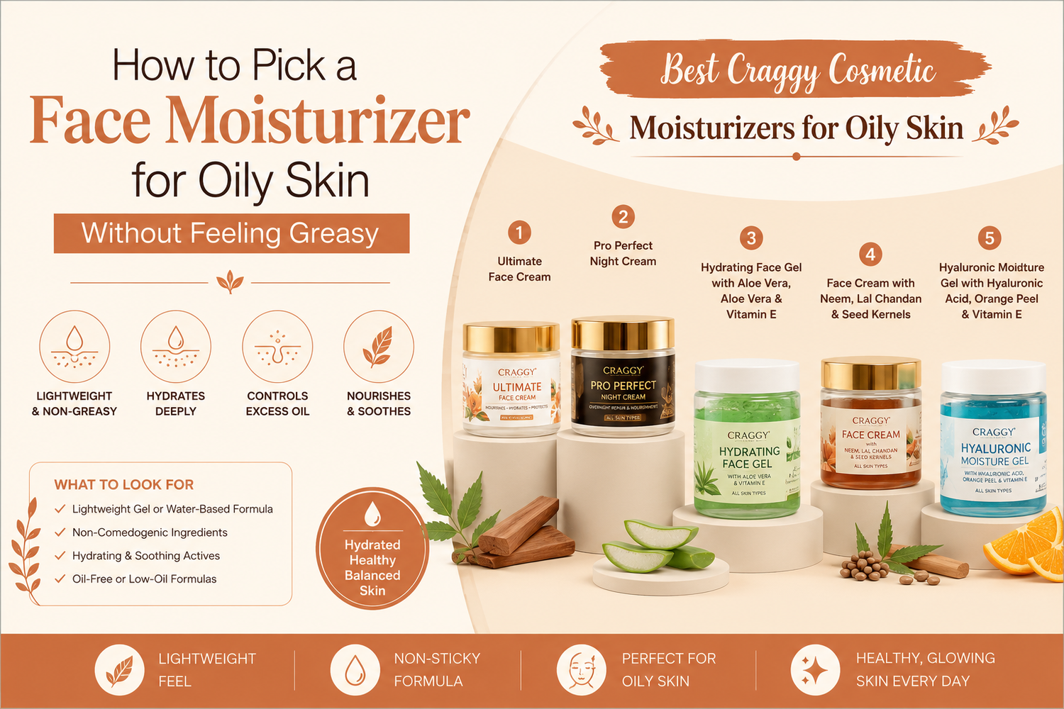 Face Moisturizer for Oily Skin - Craggy Cosmetic