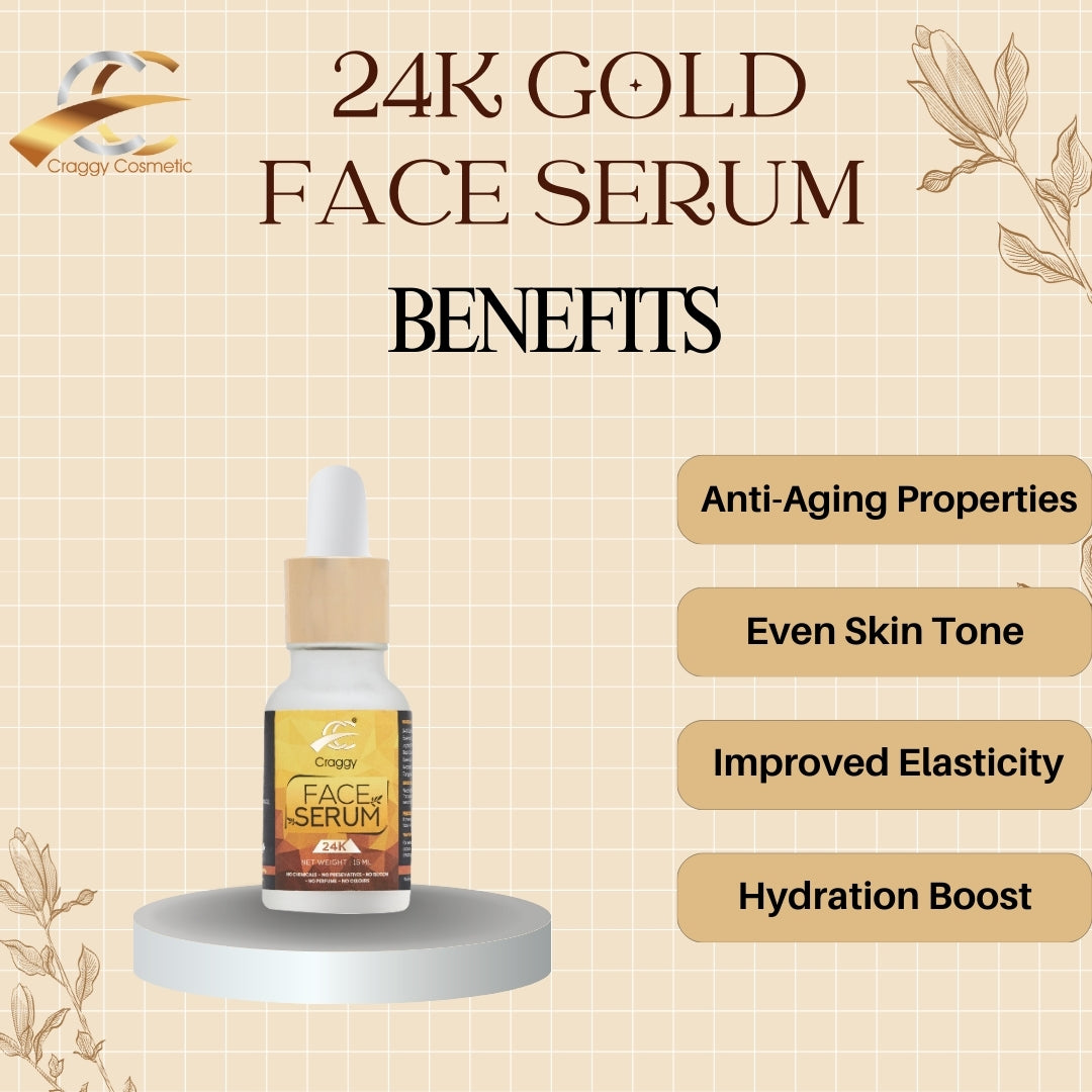 24 k Gold Flakes Face Serum (15 ml)