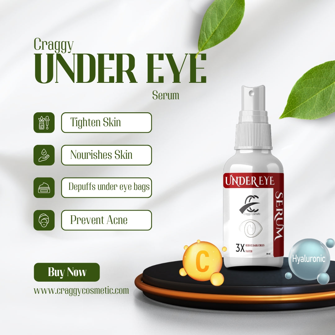 UNDER EYE SERUM WITH HYALURONIC ACID & VITAMIN C