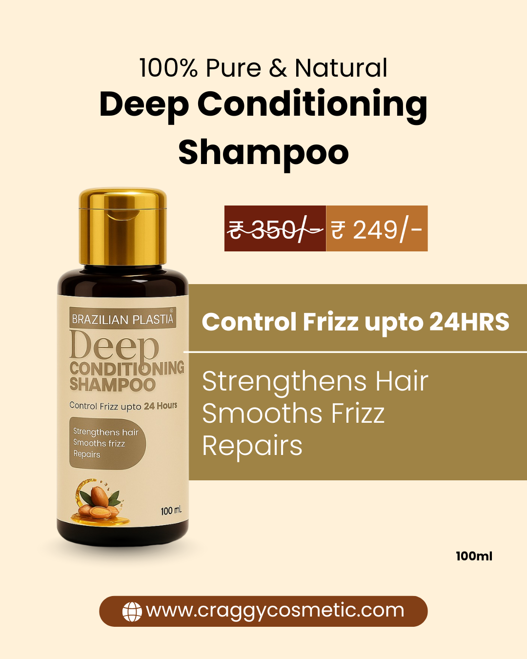 Brazilian Plastia Deep Conditioning Shampoo