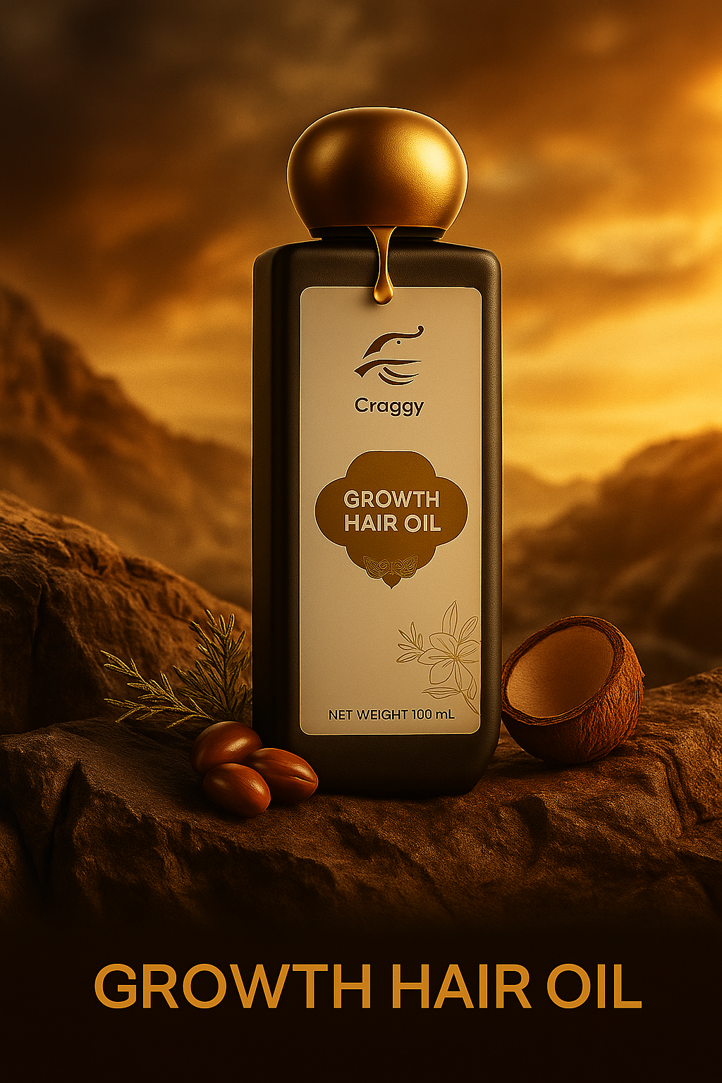 CRAGGY Growth Hair Oil (100ml) OLD MRP 549.00, NEW MRP Rs 489.50