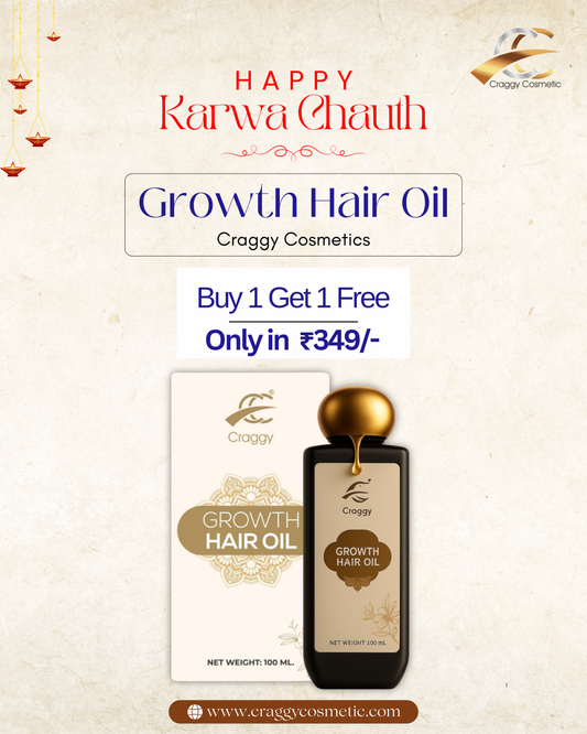 CRAGGY Growth Hair Oil (100ml) OLD MRP 549.00, NEW MRP Rs 489.50