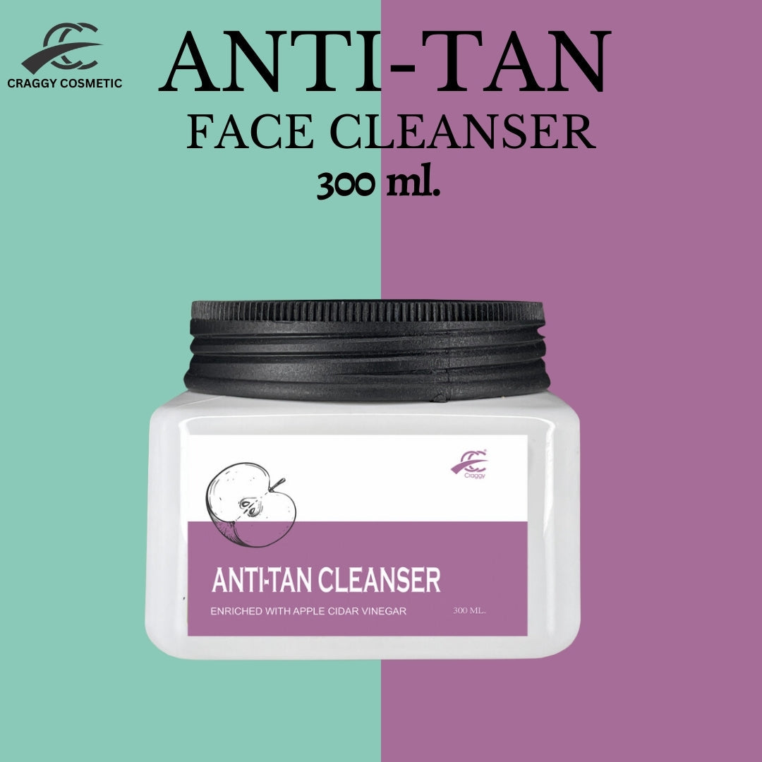 Craggy Anti-Tan Face Cleanser: Gentle Care to Fight Tan &amp; Reveal Fresh, Glowing Skin