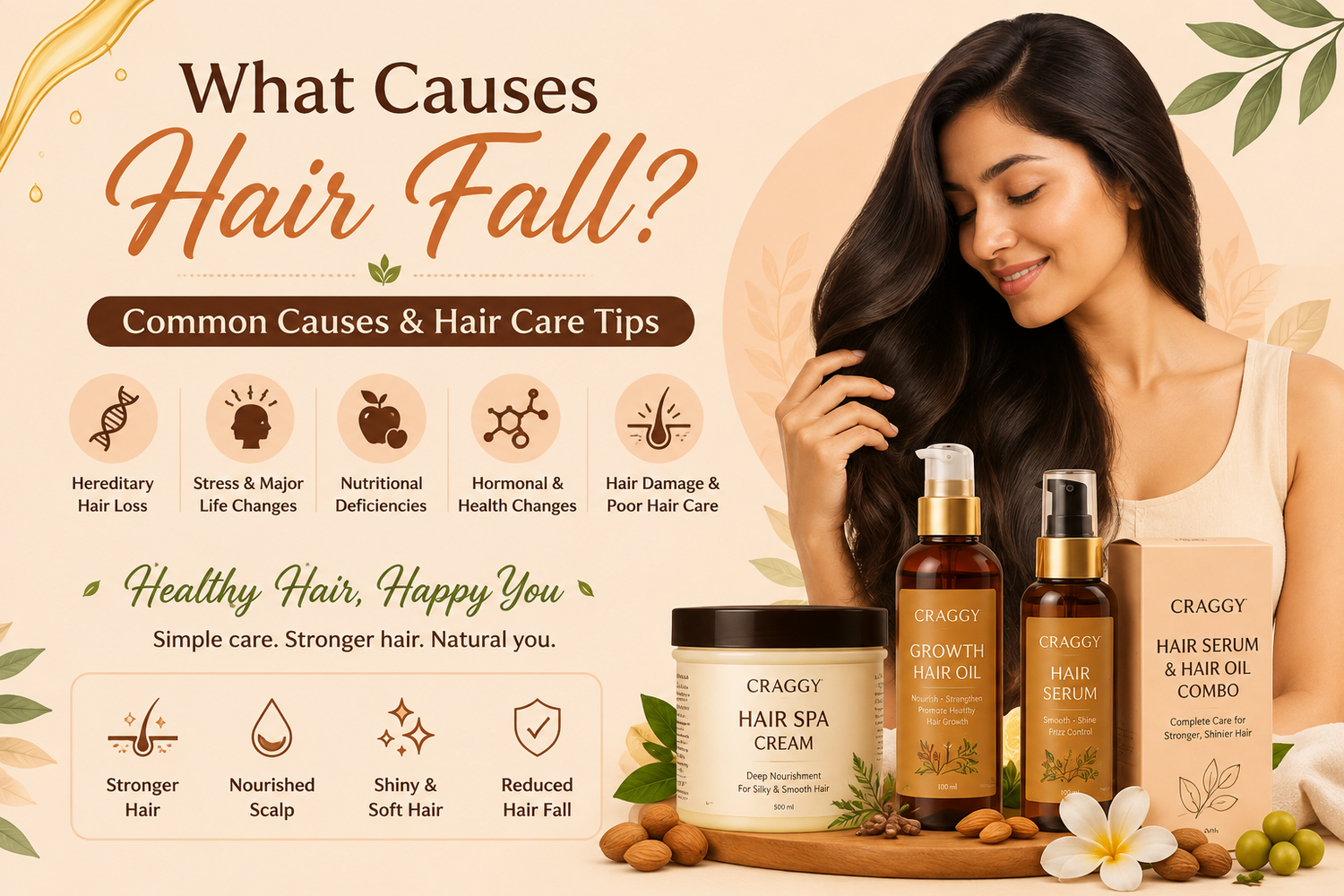 What Causes Hair Fall? Causes, Prevention & Hair Care Tips