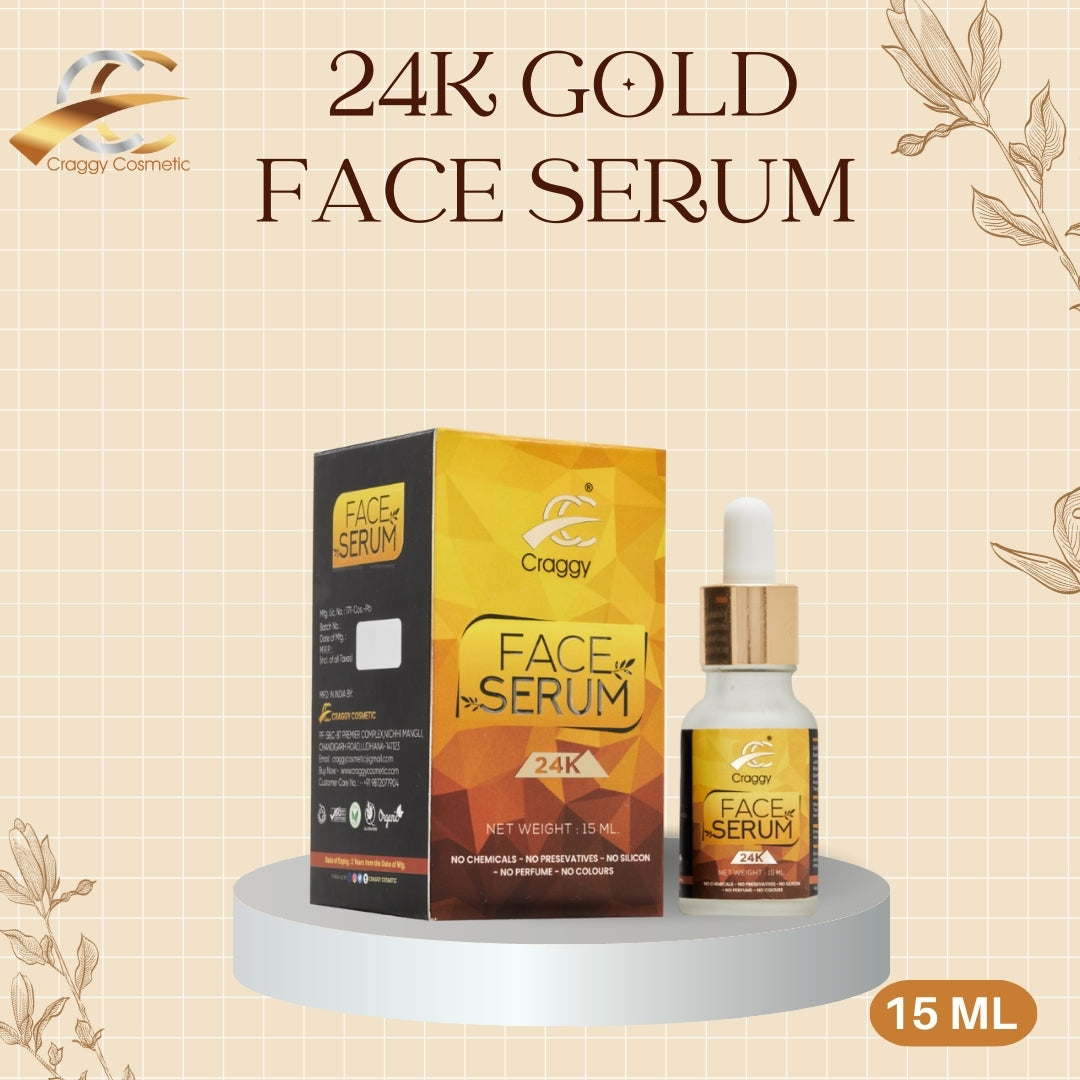 24 k Gold Flakes Face Serum  (15 ml)