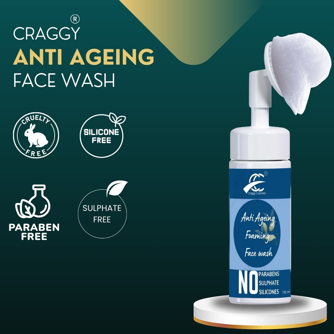Hyaluronic acid Anti ageing foaming face wash
