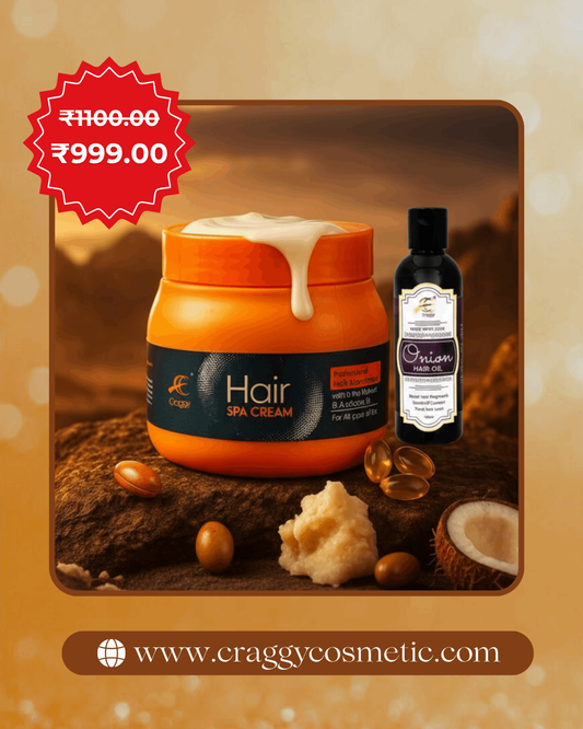Festival Special: Hair Spa & Onion Oil Combo + FREE Hair Serum)