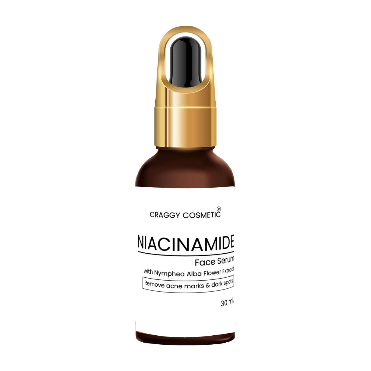 Craggy Cosmetic Niacinamide Face Serum – Brightening & Acne Mark Removal